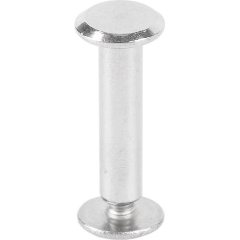 Lot de 100 rivets et vis M2.5 en acier inoxydable pour la décoration d'albums, de vêtements et d'articles en cuir (3,5 x 15 x 7 mm / 0,14 x 0,59 x 0,28 po). (1/5)