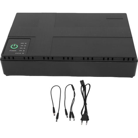 Alimentation sans interruption 18 W Mini UPS Batterie de secours 10 400 mAh DC USB LAN Sortie POE pour appareil photo Système de contrôle d'accès DVD portable Prise UE