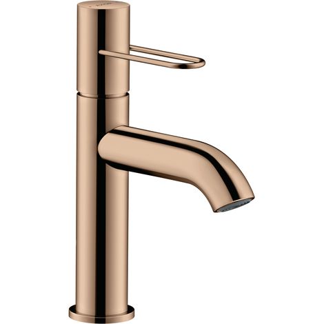 Mitigeur monocommande pour lavabo AXOR UNO 100, poignée en boucle, or rouge poli (1/2)