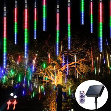 Guirlande Lumineuse Extérieure - Lumières de Pluie de Météores - 30 cm - 8 Tubes - IP44 - Pour Jardin Mariage Noël