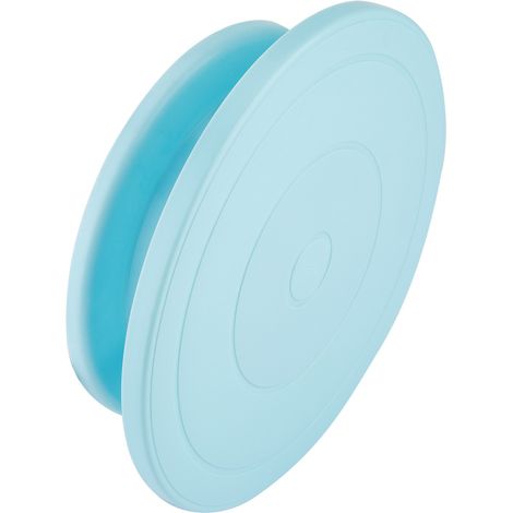 Plateau tournant pour la décoration de gâteaux, support rotatif, ensemble d'outils de décoration pour la pâtisserie (bleu) (1/4)