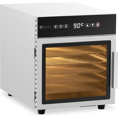 Deshidratador de alimentos para champiñones, frutas, verduras y hierbas, 6 bandejas, 30-90 °C, 500 W (1/5)