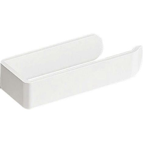 Porte-essuie-tout mural de cuisine en aluminium mat - 17 cm - blanc (1/5)
