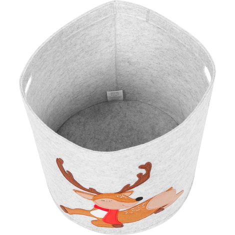Seau en Feutre de Noël à Motif Cartoon pour Jouets et Linge (1/5)