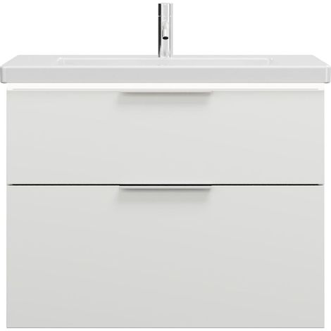 burgbad Eqio lavabo cerámico con mueble bajo para lavabo con (1/2)