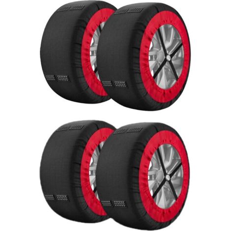Four traction sleeves for car tires (S) (1/4)