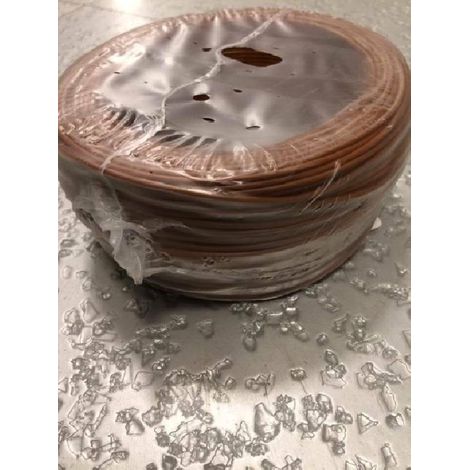 Cavi 200 metri di cordina unipolare sezione da 0.5mm colore marrone h05v0,5ma/b200