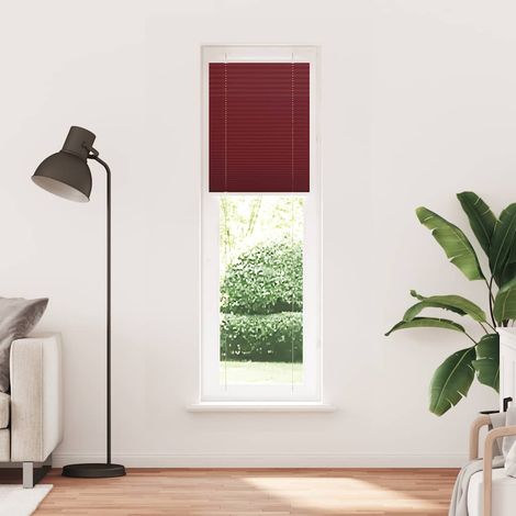 Maison Exclusive - Tenda Plissettata Rosso Bordeaux 55x200 cm Larghezza Tessuto