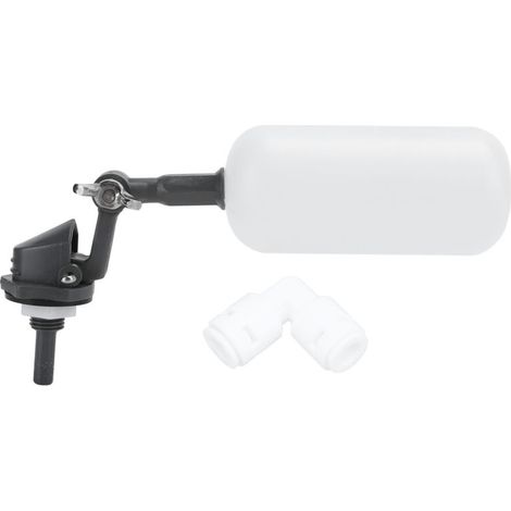 Vanne à flotteur à bille en plastique Miniature interrupteur de contrle automatique du niveau d'eau purificateur boule CockG1/4in DN8 (1/5)
