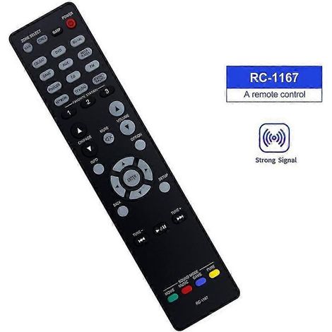 Télécommande RC-1167 compatible avec les amplificateurs audio-vidéo Denon AVR-2113, AVR-2113CI, AVR-1913, AVR-2313CI, AVR-2313, AVR2113 et AVR2113CI.