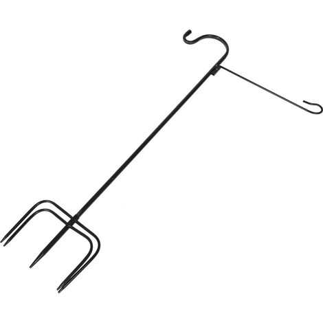 Crochet de berger léger pour suspendre une lampe, résistant à la rouille, pour l'extérieur (1/5)