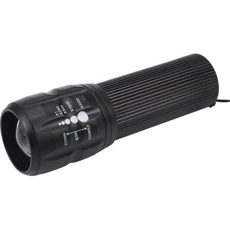 Lampe torche LED rechargeable haute puissance avec piles 18650/AAA, étanche et zoomable, idéale pour le vélo et la chasse en extérieur - FFY (1/4)