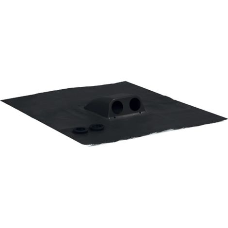 Kit de passage double solaire Klöber Venduct - noir Ø 31 - 45 mm