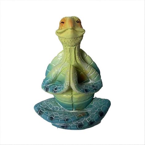 Figurine de tortue marine, tortue marine paisible en méditation (1/5)