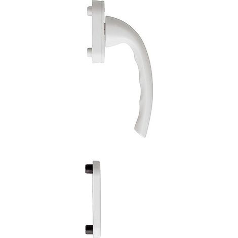 HOPPE® Fenstertürgriff-Halbgarnitur Tôkyô 0710/U26/49PNS, innen, Aluminium, 11813040 (1/3)