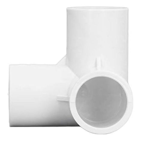 Lot de 10 Raccords Tuyauterie 3 Voies en PVC Voies, Uxcell Coude 20 Mm, Raccord D'Angle T Plastique à Angle (Blanc) Blanc - (1/5)