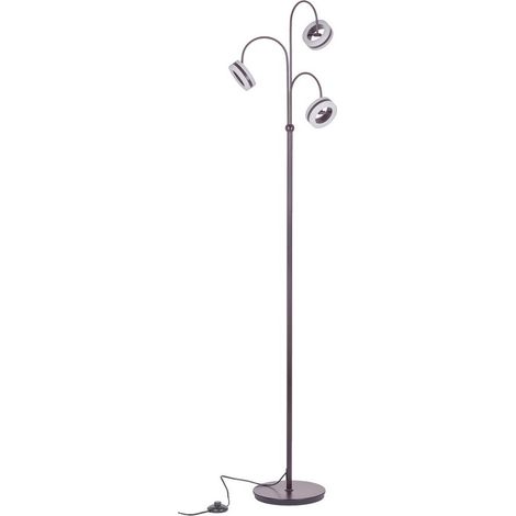 Italux Metis - Lampadaire LED Moderne Bronze, Blanc Chaud 3000K 1100lm