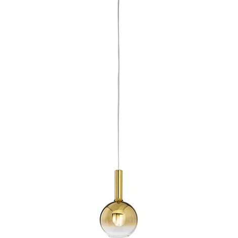Suspension En Verre Borosilicate Or Miroir Dégradé, Douille E27, Design Moderne, Câble Réglable, Diamètre 20 Cm, Ip20 - Perenz Luminaire Chic. (1/3)