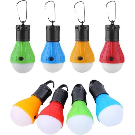 Sollbry Lampe de Camping,8pcs Lanterne de CampingLED avec Crochet,Lampe de Tente de Camping Portable Lumière de Secours étanche Pour le Camping pour Randonnée (1/5)