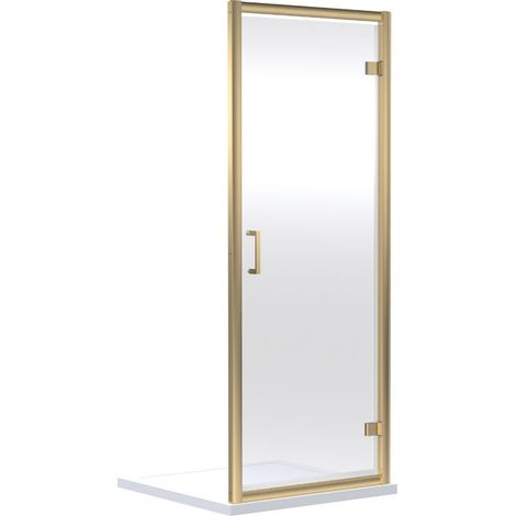 1900 x 800mm Hinged Shower Door - V-HNGE80BB-6 (1/2)