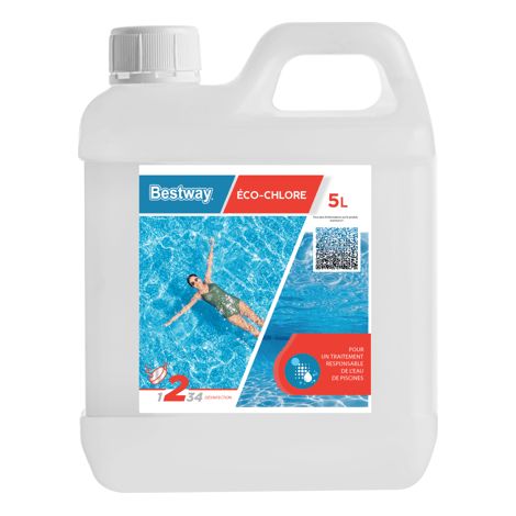 Bestway ECO-Chlore disinfettante a base di cloro liquido 5 L per piscine e spa