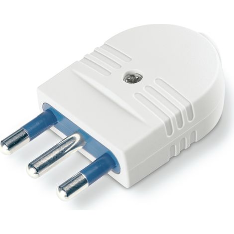 Spina Mobile, 2P+T 16A, Serie Azzurra, Bianca