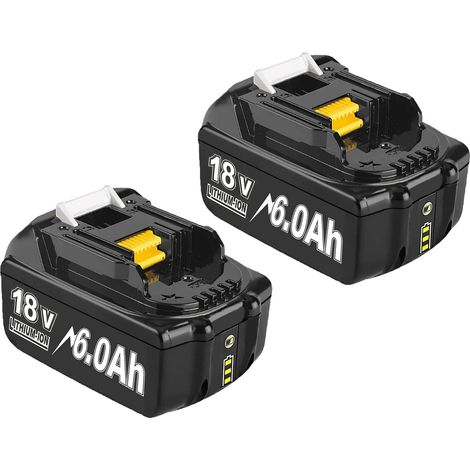 Recargable, capacidad de 6000 mAh, voltaje de 18 V. (1/2)