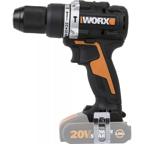 Trapano Avvitatore con Percussione WX352.9 20V Brushless 60Nm Mandrino 13mm Corpo Macchina - Worx (1/3)