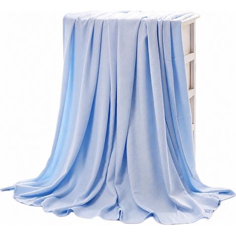 Couette d'été rafraîchissante en fibre de bambou, couverture douce et respirante en coton (1/5)