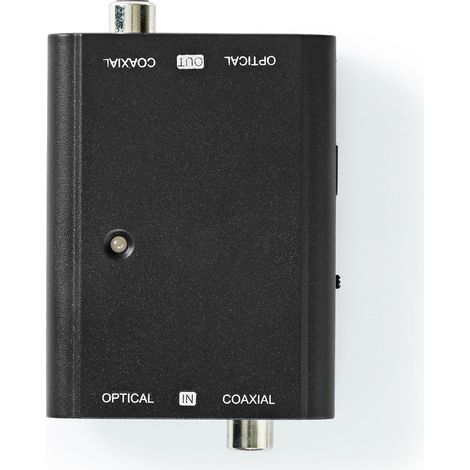 Convertidor de audio digital bidireccional entrada de conexion 1x spdif rca hembra 1x toslink hembra salida de conexion 1x spdif rca hembra 1x toslink hembra arco manual de instr