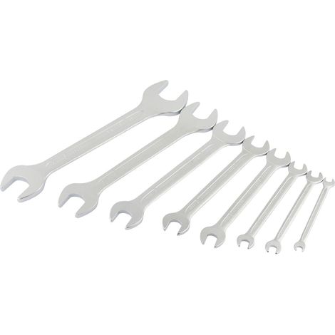 Draper 8-Piece Long Imperial and AF Open End Spanner Set (1/4" to 1-1/4" Sizes) - Model 01218 (1/5)