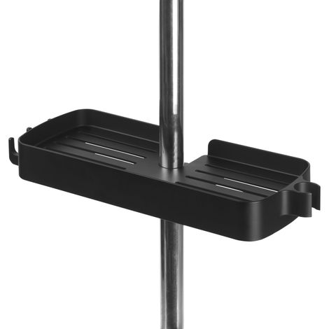 Étagère de douche à clipser – Support de pommeau de douche multifonction – Organiseur de salle de bain – Crochets de suspension – S'adapte à la plupart des rails de levage (1/5)