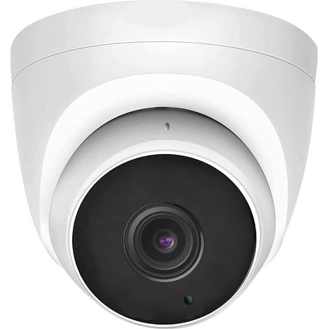 5MP Caméra IP PoE Dôme en métal pour intérieur extérieur,Grand Angle Objectif 2,8mm Caméras vidéo de sécurité,Audio du Microphone Système de Surveillance Filaire Vision Nocturne Automatique (1/5)