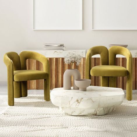 Ensemble table et chaises salle à manger design moderne élégant avec sièges rembourrés décoratifs Table de cuisine et chaises (1/5)