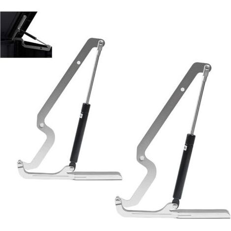 Lot de 2 charnières de support de couvercle pour boîte de terrasse Keter - Charnière hydraulique de rechange pour armoire de rangement Keter (vis non incluses) (1/4)