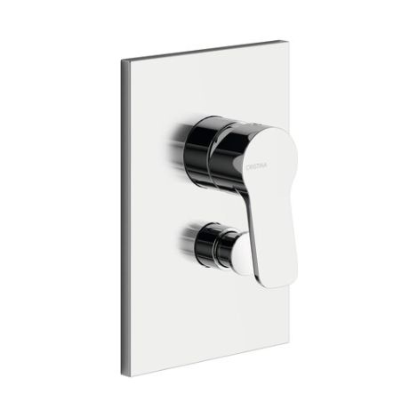 Miscelatore monocomando per doccia/vasca a parete con deviatore automatico e parte incasso inclusa - Elevation