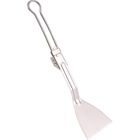 Spatule en titane pour la cuisine en plein air, idéale pour le camping. (1/5)