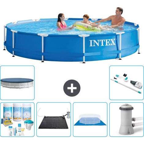 Intex Piscine Tubulaire Ronde - 366x76 cm - 7-pièces S20429 (1/5)