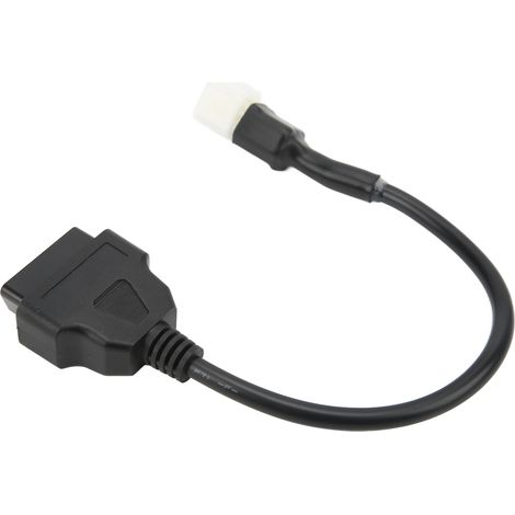 Adaptateur Diagnostic OBD 6 Broches pour Moto Delphi, Câble Connecteur de Test, Rallonge de Diagnostic Moto, Pièce de Rechange Compatible. (1/5)