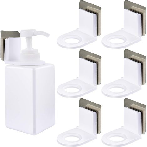 Porte-Flacon De Gel Douche - Crochet Auto-Adhésif Sans Perçage Pour Salle De Bain Cuisine Toilette - 6 Pièces (1/5)