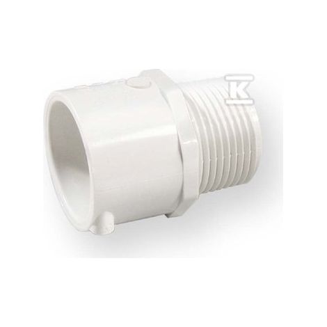 Conector roscado KW/GZ PVC 1