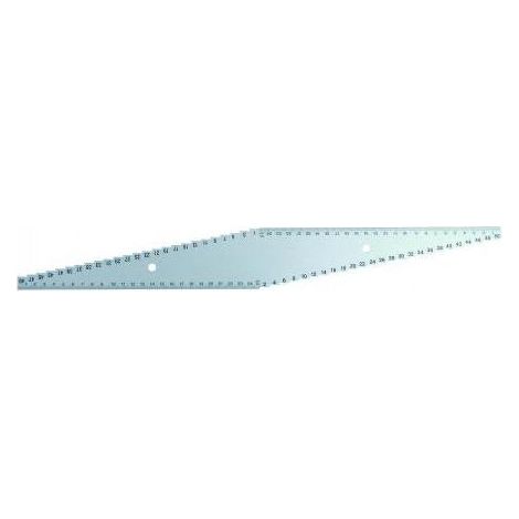 Outifrance – Réglet de toupilleur 500 mm – Graduation recto/verso – Réglage précis en hauteur et profondeur – Pour bois dur (1/6)