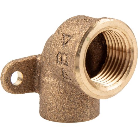 Rotguss-Lötfitting Wandscheibe 22 mm x 1/2 Zoll IG - Typ 4471G, DVGW