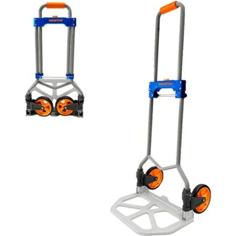 WADFOW 60 kg zusammenklappbare Sackkarre, robuster Stahl, kompaktes Design und einfache Lagerung