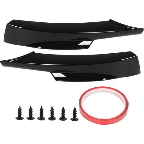Spoiler avant pour BMW E90 Sport LCI (2009-2012) - 2 pièces ABS noir brillant (1/5)
