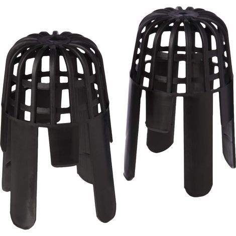 Pack of 2 Black Gutter/Outlet Protectors (1/3)