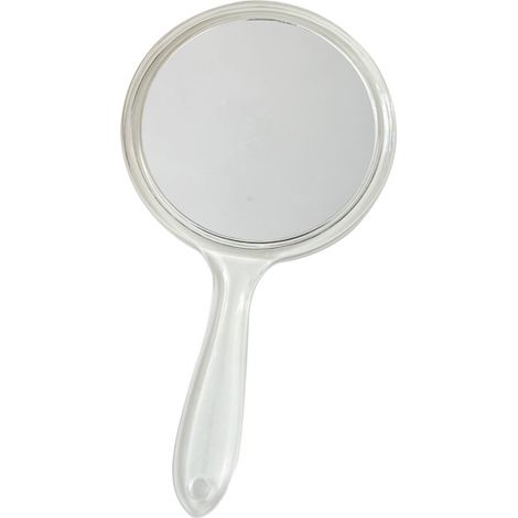 Miroir Portable Miroir à Main Miroir Grossissant avec Poignée Miroir de Maquillage de Forme Arrondie Miroir Multi-Usages pour Maquillage Quotidien Fe (1/3)