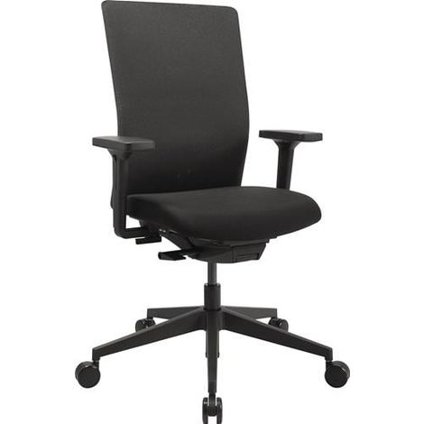 Sillón giratorio sincronizado negro/negro 420-540mm con respaldo Capacidad 110kg TOPSTAR (1/2)
