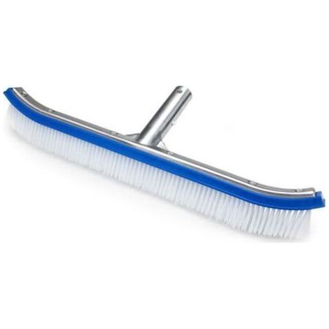 Tête de brosse de piscine en aluminium de 18 pouces avec clips EZ. Ces brosses robustes nettoient les murs, les carreaux et les sols sans effort. (1/3)