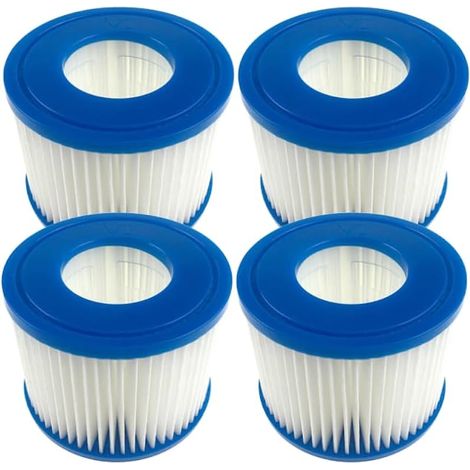 Filtre pour Spa Gonflable Taille I, II, III, VI Cartouches filtrantes compatibles (4, Taille VI : φ10 x H 8 cm, φ intérieur 5,2 cm) (1/4)